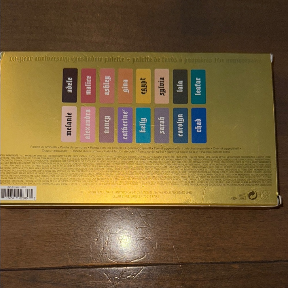 NWB Kat Von D Anniversary Gold Eyeshadow Palette - Picture 3 of 3